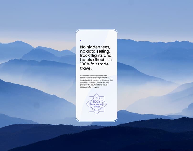 Интерфейс travel-платформы Glider